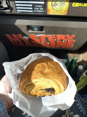 Chocolate croissant   at La Panella in Preston