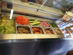 Vegan banh mi fillings at La Panella in Preston