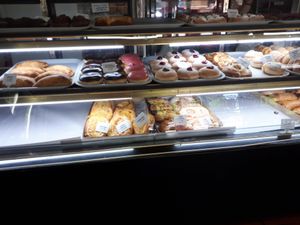 Sweets cabnet at La Panella in Preston