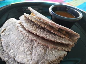 Quesadillas  at Ol-Lin Vegan in Ajijic