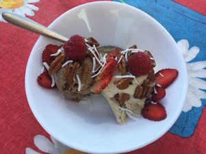 Delicious vegan ice cream at Ol-Lin Vegan in Ajijic