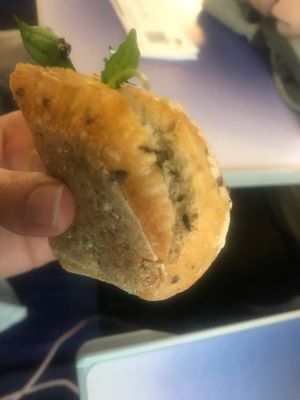Bug on vegan sandwich, sorry my camera wouldn’t focus  at Pret A Manger - Gare de Lyon in Paris