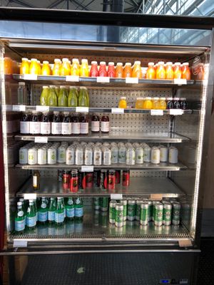 Cold drinks cabinet at CDG - Pret A Manger - T3 Hall B in Roissy-en-france