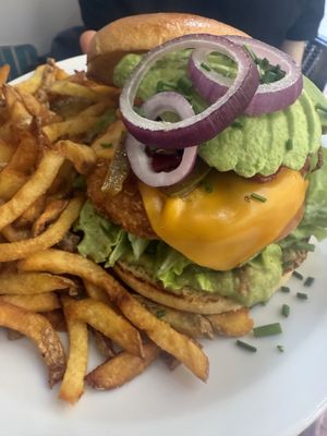 Chicken-Burger vegan  at HD Diner - Rivoli in Paris