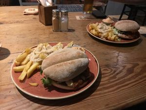 Porky burgers at The Pipeline in Brighton