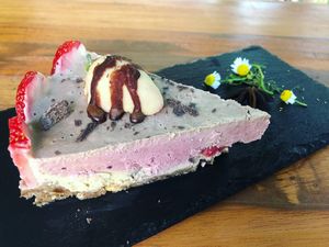 Raw vegan cakes at Seedling in Tulum