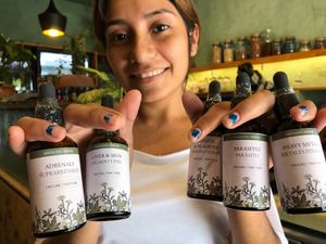 Herbal tinctures!! at Seedling in Tulum