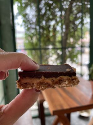 Vegan snickers  #Veganuary at Seedling in Tulum