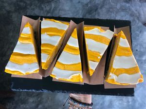 Carrot cake, raw, vegan, gluten free at Seedling in Tulum