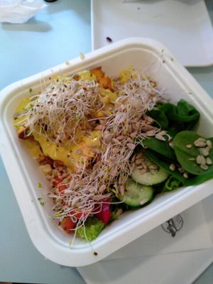 Photo isn't the best but the meal was great! at Krowarzywa in Wroclaw