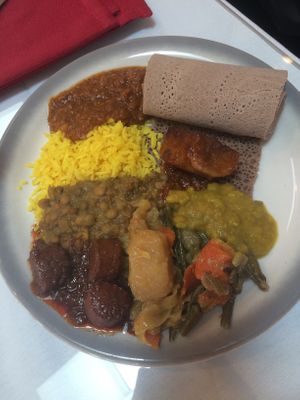 Vegan Sunday buffet 11  at Addis Ababa in Rochester