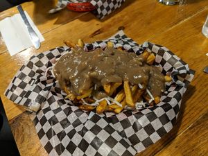 poutine!  at The Hogtown Vegan in Toronto