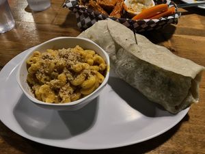 Cesar Wrap & Mac  at The Hogtown Vegan in Toronto