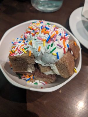 Birthday cake parfait at The Hogtown Vegan in Toronto