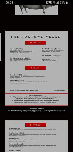  at The Hogtown Vegan in Toronto