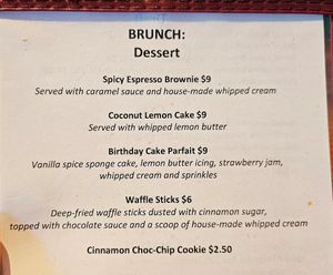 Brunch desserts at The Hogtown Vegan in Toronto