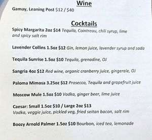 Cocktails at The Hogtown Vegan in Toronto