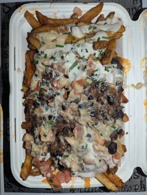 Chilling Fries at The Hogtown Vegan in Toronto