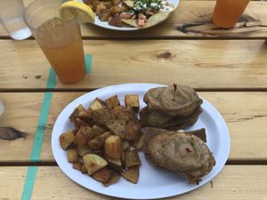French Toast Sliders at The Hogtown Vegan in Toronto