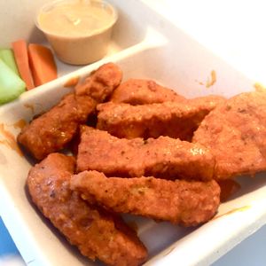 Buffalo wings (takeout delivery) at The Hogtown Vegan in Toronto