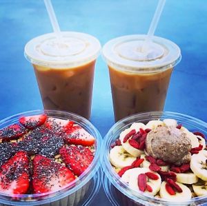 bowls at Squeeze Juice Company in Chestnut Hill