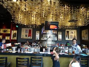 bar counter at Hard Rock Cafe - Sentosa in Central Singapore