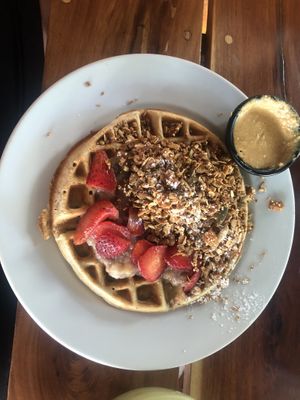 Waffle vegano  at Choux Choux Cafe in Playa Del Carmen
