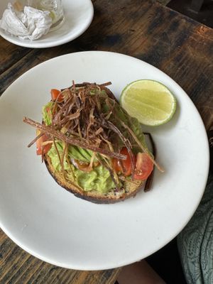 Avocado Toastt  at Choux Choux Cafe in Playa Del Carmen