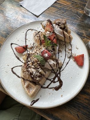 Waffles   at Choux Choux Cafe in Playa Del Carmen
