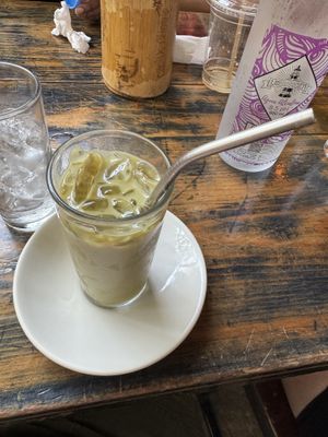 Matcha Latte   at Choux Choux Cafe in Playa Del Carmen