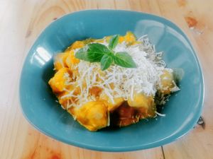 Gnocchi alla zucca at Nina Vegetariano in Cochabamba