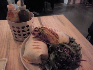 Burrito at Taps & Tacos in Port Moody