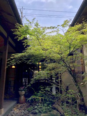 courtyard at Komochiduki in Izumo