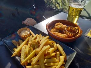 Panko garnalen at Backstage Vegan Kitchen in Rotterdam