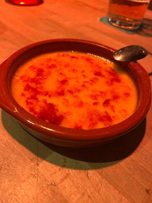 creme brulee  at Backstage Vegan Kitchen in Rotterdam