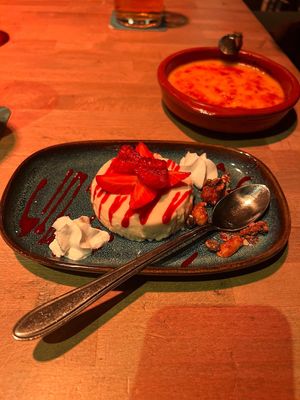 panna cotta  at Backstage Vegan Kitchen in Rotterdam