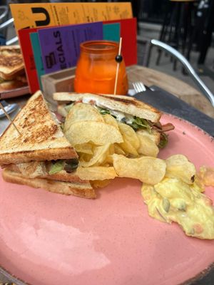 club sandwich  at Backstage Vegan Kitchen in Rotterdam