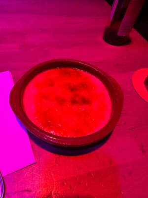 crème brûlée  at Backstage Vegan Kitchen in Rotterdam