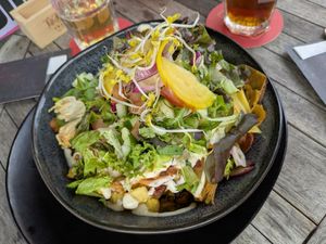 Kebab bowl at Backstage Vegan Kitchen in Rotterdam
