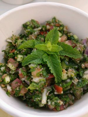 tabbouleh  at Punto Veg in Ferrara