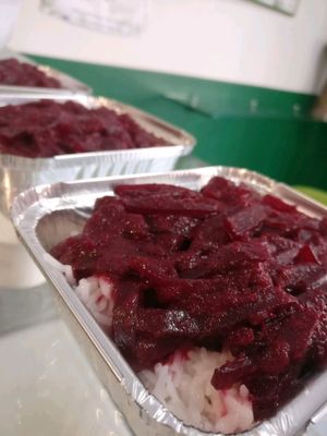 beetroot curry masala at Punto Veg in Ferrara