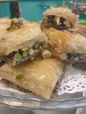 Baklawa, vegan at Punto Veg in Ferrara