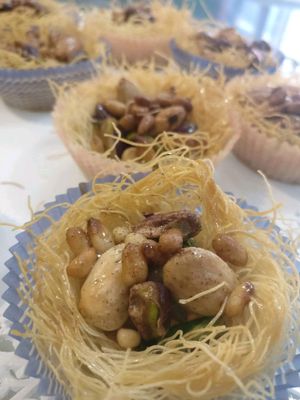 burma, kataifi nests at Punto Veg in Ferrara