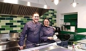 the owners, Marzouka brothers  at Punto Veg in Ferrara