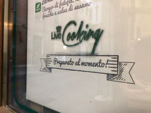 From the menu at Punto Veg in Ferrara