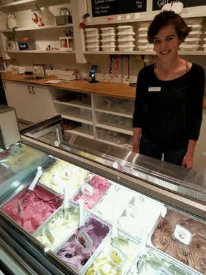 friendly service! at Sweetaly Gelato in Salt Lake City