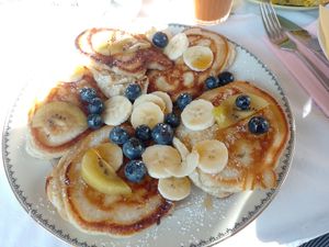 Vegane Pancakes at Radieschen in Bremen