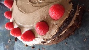 Chocolate raspberry cake at 280 Bakes in Bristol