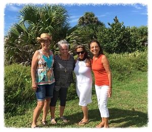Three of my best clients on a juice fast in Melbourne Beach, FL 2017. at Circle of Life Holistic Life Coaching in Burnsville