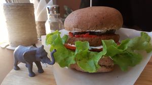 Surf burger  at Secret Spot Cafe in Vladivostok